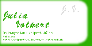 julia volpert business card